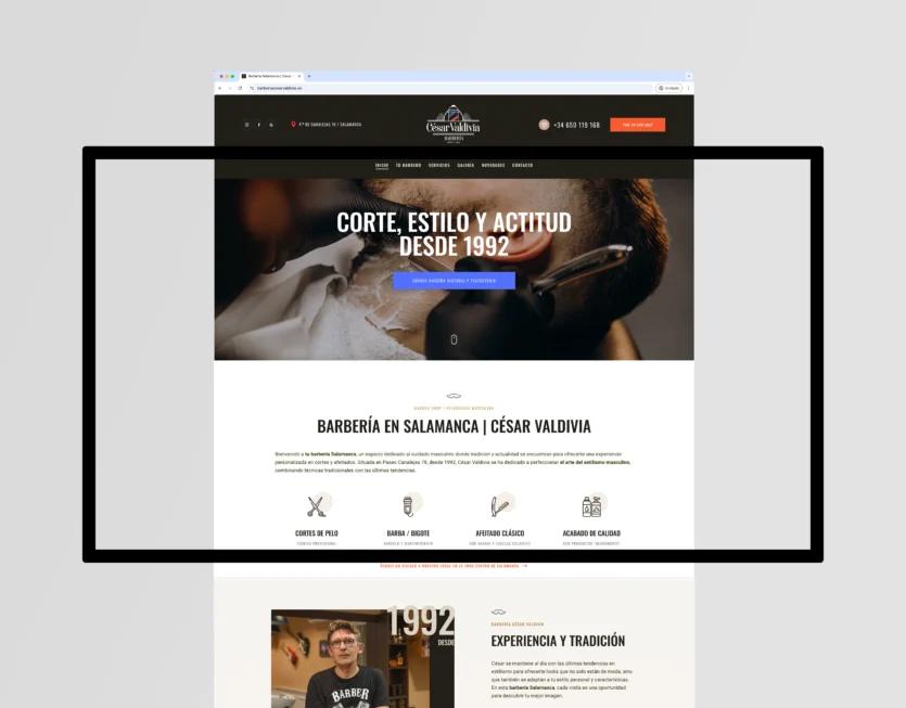 Proyecto Barbería César Valdivia | AFC Marketing Digital
