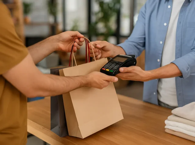 Intercambio de compra en punto de venta como ejemplo de Sell Cross (venta cruzada)