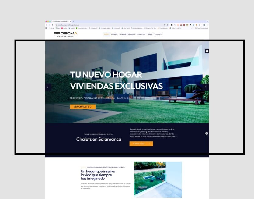 Diseño web promociones proboma