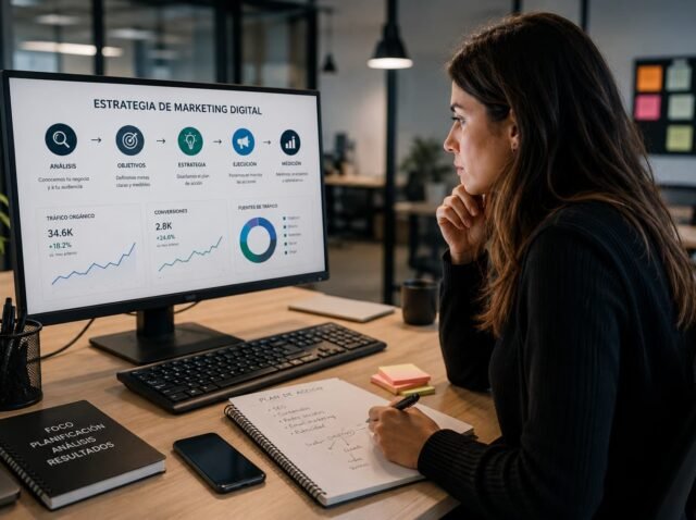 creando una estrategia de marketing digital para una pyme