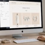 Mantenimiento web WordPress con edición de textos y productos de una tienda online mediante Elementor en un ordenador Mac